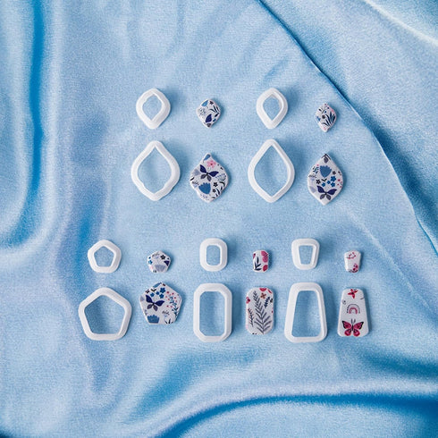 10pcs Polymer Clay Cutters, Polymer Clay Jewelry Making Knives Basic Polymer Clay Knives Clay Earring Shape Cutters...