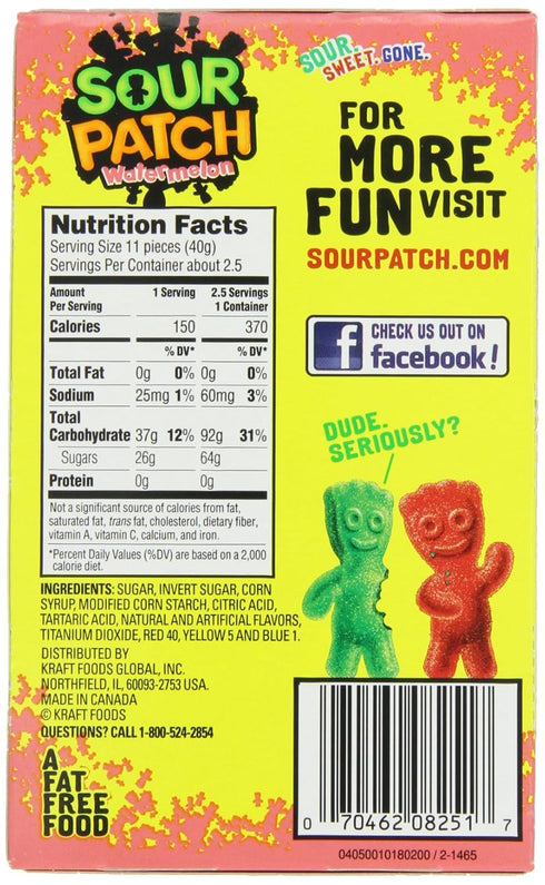 Sour Patch Kids Candy Watermelon, 3.5-Ounce Box(Pack of 12)(Packaging May Vary)...