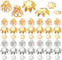 2400pcs Filigree Flower Beads Caps Metal Spacer Beads Caps Hollow Cone End Caps Jewelry Making Accessories for DIY Bracelet Earring Necklace Craft...
