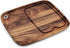 Ironwood Gourmet Fort Worth Steak Plate with Juice Channel, Acacia Wood 13 x 11 x 0.75 -inches, Brown...