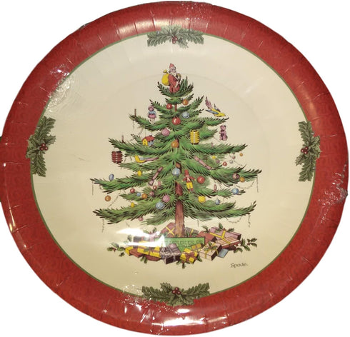 Spode Christmas Tree Paper Dinner Plates - 16 Cnt...