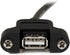 StarTech.com 3 ft Panel Mount USB Cable A to A F/M - Panel Mount USB Extension USB A-Female to A-Male Adapter Cable 3ft - USB-A (F) Port (USBPNLAF...