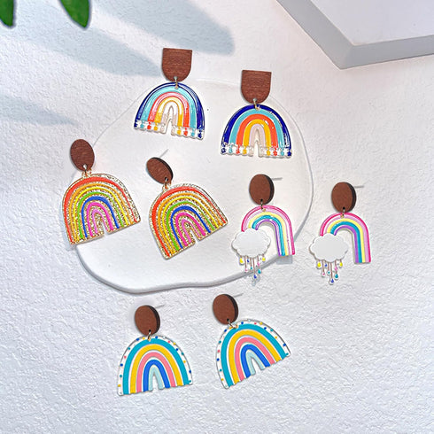 Oubaka 60pcs Wooden Earring Studs for Jewelry Making,Wooden Stud Earrings Wood Earring Posts Earring Pin Stud Bulk with 100pcs Earring Backs for D...