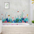 Removable 3D Under The Sea View Grass Wall Decal - DIY Ocean Coral Seaweed Stickers Murals - Peel and Stick Home Decor for Kids Bedroom, Bathroom,...