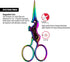 SINGER 4 Inch Forged Embroidery Scissors for Sewing, Cross-Stitching, Crafts, & More (Gold Stork & Spectrum Finish Unicorn Designs, 2-Pack)...