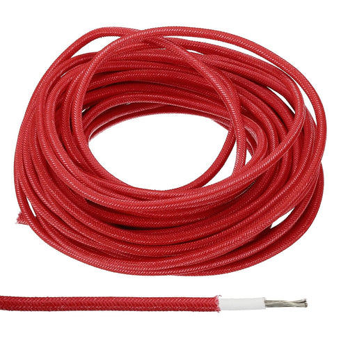 PATIKIL 9.8Ft 15AWG Electronic Wire, -30 to 200 Degrees Celsius Insulated High Temperature Resistant Electrical Flexible Silicone Cable for Lamp B...