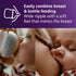 Philips Avent Natural Baby Bottles with Natural Response Nipples (Slow Flow, Flow 2), 4oz, 4-Pack, SCY900/04...