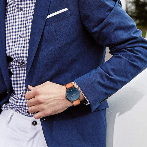 BEN NEVIS Watch, Mens Watch, Minimalist Fashion Simple Wrist Watch Analog Date with Leather Strap...