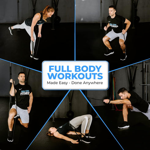 Pull Up Assistance Resistance Bands by Iron Core Fitness- Strength Power Flexibility Training at Home or Gym. Ebooks and Workout Chart Included....