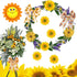 ATRBB Sunflower Wired Ribbon, Flower Sunflower Ribbon for Spring Summer Autumn Wreath, Wrapping and Home Decoration, 10 Yards by 2.5 Inches (Style...