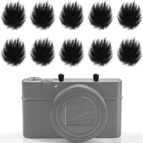 10 Pcs Camera Mic Windscreen Wind Muff Built in Microphone Camera Muff Compatible with DSLRs Mic Outdoor Windshield and 20 Pcs Camera Wind Muff St...