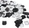 900PCS Silver Black White Artificial Flowers Silk Rose Petals Flower Girl Scatter Petals for Wedding Aisle Centerpieces Table Confetti Party Favor...