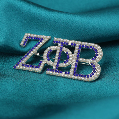 Pearl ZPB Brooch Pin for Women ZPB Gift Greek Sorority Paraphernalia Gift for Finer Women Jewelry 1920 Sisterhood Gift...