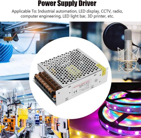 DC24V Output Switch Power Supply Driver Aluminum Alloy Voltage Converter LED Screen Strip Light 3 Dimensional Printer Power Supply Transformer(S?1...