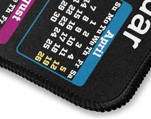 Mouse Pad with Non-Slip Rubber Base, Waterproof Computer Mousepad with Stitched Edges, Mouse Pads for Computers, Laptop, Gaming, Office & Home, 9....