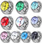 10 Pcs Finger Watches Set Adjustable Ring Watch for Women and Men Creative Elastic Round Quartz Finger Ring Watches...
