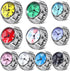 10 Pcs Finger Watches Set Adjustable Ring Watch for Women and Men Creative Elastic Round Quartz Finger Ring Watches...