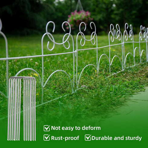 30 Pack Lawn Staples, Premium Garden Landscape Staples, Galvanized Heavy-Duty Gauge Stakes, U-Shaped Tent Stakes, Anti-Rust Fence Netting Pins Gro...