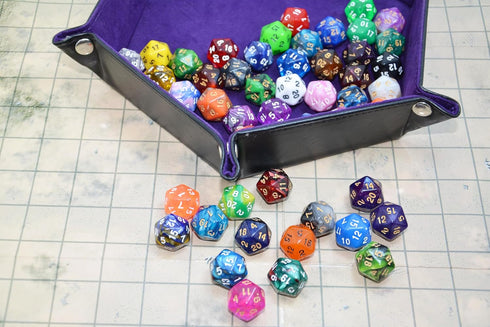 50-Pack 20 Sided Dice D20 Polyhedral Dice with Pouch for DND RPG MTG Table Game...