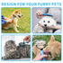 Pet Comb for Dogs and Cats, 2 in 1 Pet Hair Remover Comb with Metal and Rubber Teeth, Suitable for Long and Short Hair Animals...