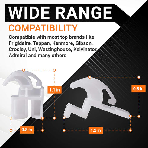 2 Packs 3051162 & 3051163 Range Oven Front and Rear Drawer Glide Replacement Kit by BlueStars - Exact Fit for Electrolux and Frigidaire Ranges - Replaces AP2121517 PS434226 PS434227