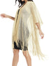Womens Large Metallic Shawls and Wraps Kimono Cardigan...