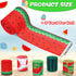 25 Yard Watermelon Wired Edge Ribbons, 5 Rolls Watermelon Print Summer Ribbons Watermelon Slices Plaid Ribbon Stripe Craft Ribbon for Gift Wrappin...