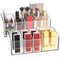 2pcs Makeup Organizer - Makeup Brush Holder Storage Organizer with 7 Slots,Clear Makeup Organizer for Cosmetics, Nail Polish, Art Supply, Bathroom...