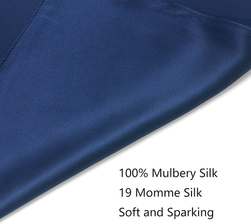 100% Silk Pocket Square 13.7” Solid Color for Men Wedding Party Handkerchief Gentleman...