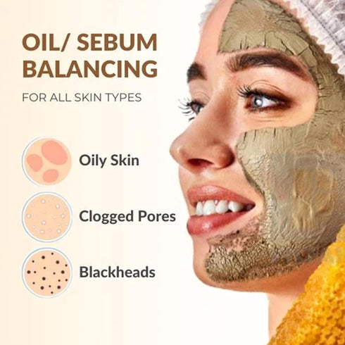 Multani Mitti Powder Fullers Earth Clay - 100% Pure Natural Indian Clay for Skin Cleansing - Suitable for All Skin Ideal for Face Masks and Body S...