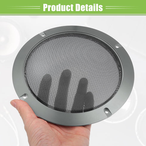 ACROPIX Universal 4" 6.5" Speaker Grills Cover Mesh Round 4 inch 6.5 inch Audio Speaker Subwoofer Guard Protector Case with Mounting Screws Iron G...