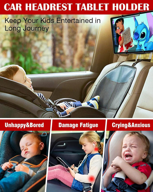 WONNIE 2 Pack Car Headrest Holder for 10-12.9" Large Size Tablets...