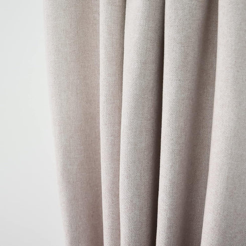 UPOPO Beige Valance Curtains Linen Textured Living Room 18 inches Long Kitchen Short Small Mini Curtain Toppers Valance Cabinet Caravan Bedroom Wi...