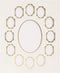 Photo Mat 11inX14in Double W/Multiple Openings-Ivory W/Gold...