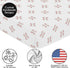 Sweet Jojo Designs Red and White Baby or Toddler Fitted Crib Sheet for Baseball Patch Sports Collection...