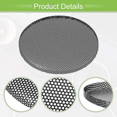 ACROPIX Universal 4.5 Inch Speaker Grills Mesh for Audio Subwoofer 120x6.5mm Grille without Frame Black - Pack of 2......