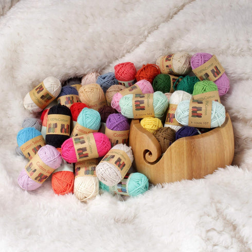 JubileeYarn Cotton Select Bonbon Yarn - 10g/Skein Sport Cotton - Variety Pack - 1 Skein...