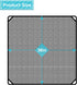 Coarbor 36"x36" Outdoor AC Unit Cover Mesh Outside Air Conditioner Compressor Condenser Defender Cover Dog Playpen Cover with 4 Bungee Cords...