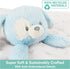 GUND Baby Sustainably Soft Puppy Lovey, Stuffed Animal Plush Blanket Made from 100% Recycled Materials, for Babies and Newborns, Blue/Cream, 10”...