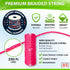 Fluorescent Pink Mason Line String Line - #18 Braided Nylon String - 250 Ft Length - Nylon Twine for Gardening Or Masonry Tools - Perfect Construc...