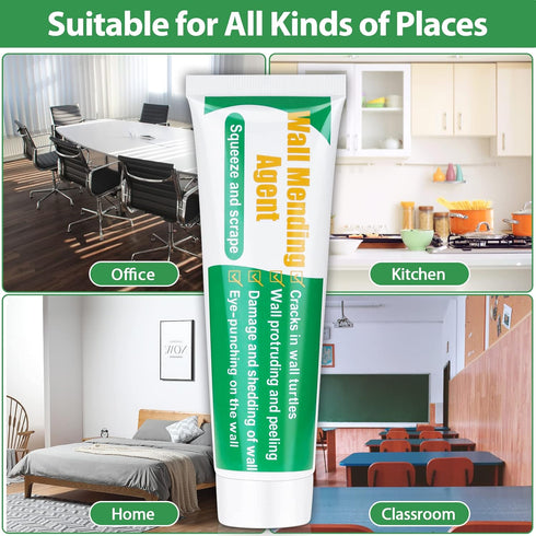Drywall Repair Kit, Mckanti Drywall Hole Patch Kit Spackle Putty Wall Repair Large Hole Patch Kit, Wall Mending Agent with Scraper Easy to Fill Th...