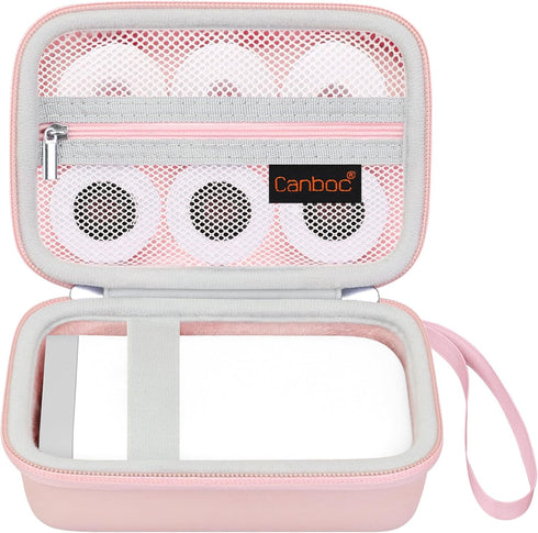 Canboc Hard Carrying Case Compatible with NELKO/TYPONOS P21 Label Maker Machine, Portable Bluetooth Label Printer Box, Zipper Mesh Bag fits Label ...