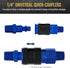 Master Elite Series 12 Piece Industrial I/M Type Plug Air Fittings Set with 1/4" NPT Male Threads - Attach to Quick-Connect Couplers, Hoses, Compr...