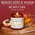 Michigan Gifts, Michigan Decor for Home - 'There's No Place Like Michigan Candle, w/Hot Apple Cider I Michigan Souvenirs I Michigan State Gifts I ...