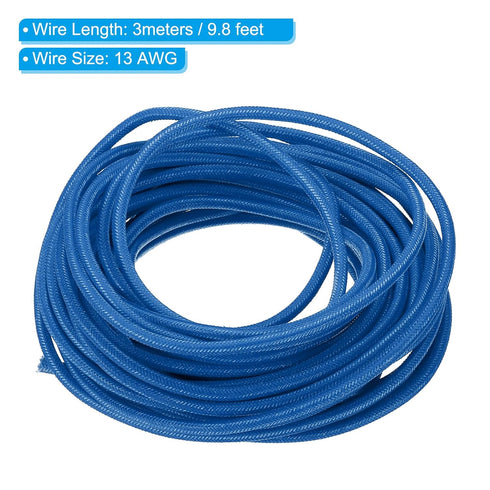 PATIKIL 9.8Ft 13AWG Electronic Wire, -30 to 200 Degrees Celsius Insulated High Temperature Resistant Electrical Flexible Silicone Cable for Lamp B...