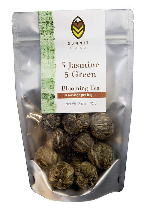 10 Blooming Flower Tea - 5 Jasmine and 5 Green...