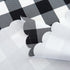 MANGATA CASA Black Gingham Round Tablecloth-Checkered Table Cloth Waterproof Kitchen & Table Linens-Polyester Buffalo Plaid Wrinkle Free Table Cov...