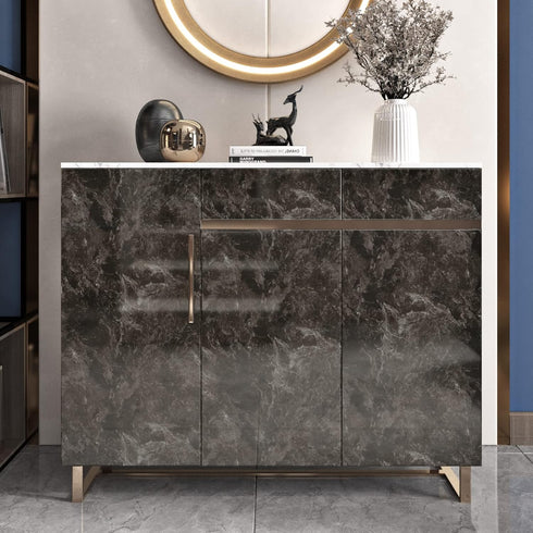 Black Marble Contact Paper Peel and Stick Countertops 15.7" x 78.7" Decorative Wallpaper Waterproof Marble Contact Paper for Countertops Removable...