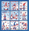 138Pcs Patriotic Window Clings 4th of July Gnome American Flag Firework Window Decals Red Blue Star Stripe Double-Sided Prints PVC Stickers for In...
