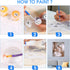 SKRYUIE Paint by Numbers Frogs for Adults, Acrylic Oil Painting by Numbers Kits Suits for Beginner with Paintbrushes Brushes Paintwork Art Crafts ...